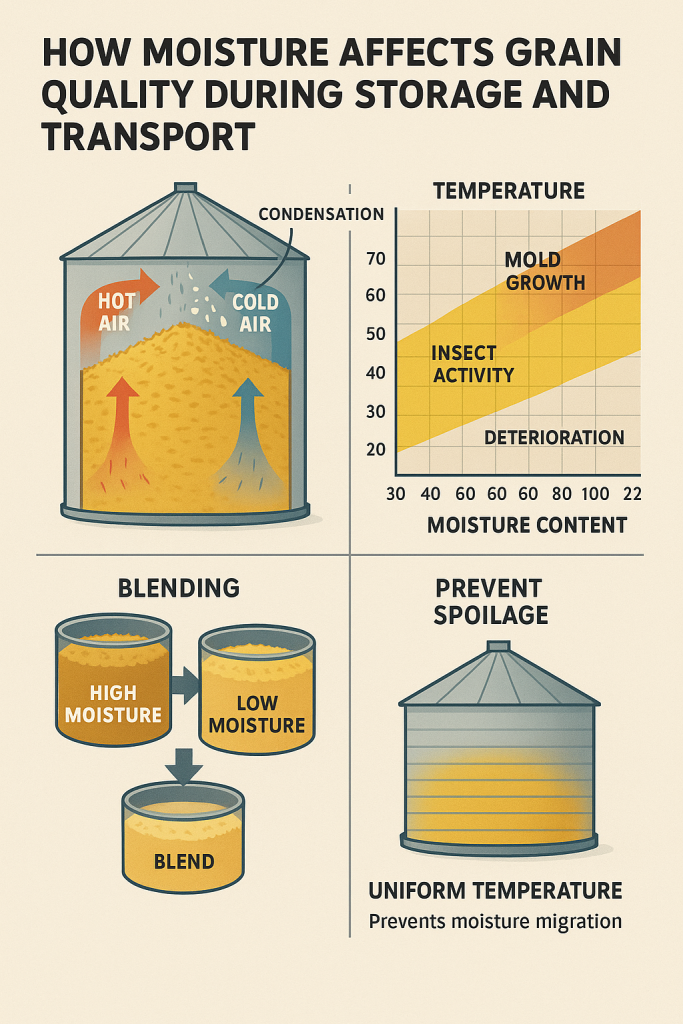 How Moisture Affects Grain Quality During Storage and Transport