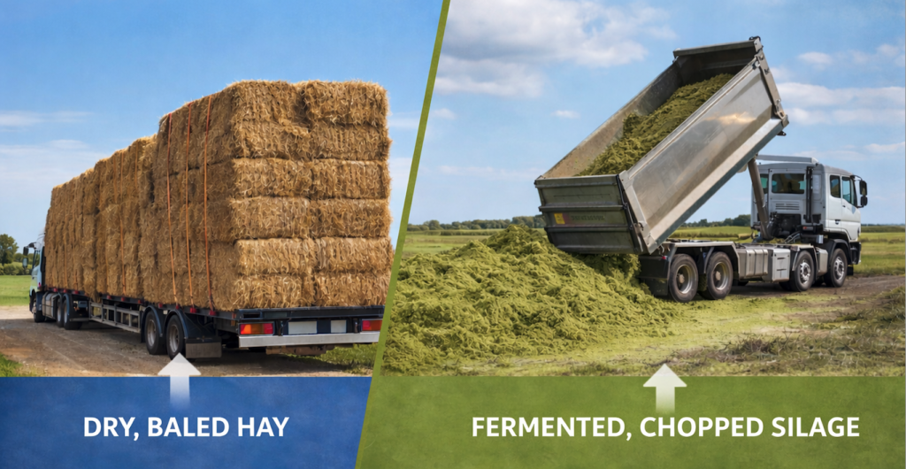 Hay Transport vs. Silage Transport